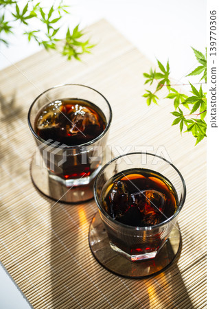 Iced coffee with a Japanese theme Iced coffee with a Japanese theme 139770306