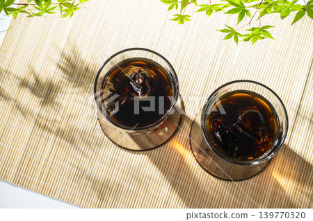 Iced coffee with a Japanese theme Iced coffee with a Japanese theme 139770320