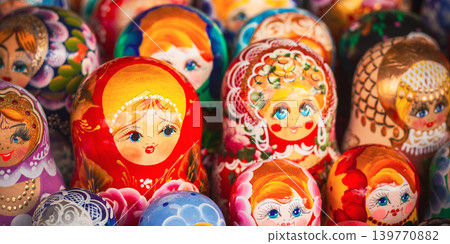 Colorful Russian Nesting Dolls The Market 139770882