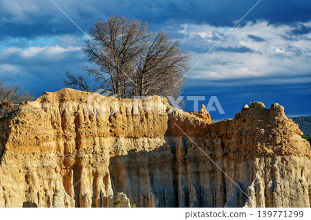 The Organs of Ille sur Tet, or fairy chimneys, in the Pyrenees Orientales, in Catalonia, in Occitanie, France The Organs of Ille sur Tet, or fairy chimneys, in the Pyrenees Orientales, in Catalonia, in Occitanie, France 139771299