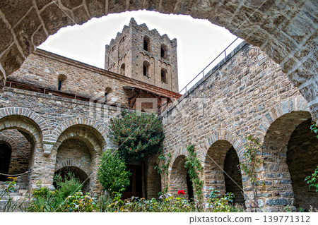 Abbey of Saint Martin du Canigou. Pyrenees-Orientales department in France, founded by monks of the Benedictine order Abbey of Saint Martin du Canigou. Pyrenees-Orientales department in France, founded by monks of the Benedictine order 139771312