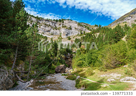 The Cirque de Gavarnie is a cirque in the central Pyrenees, in Southwestern France, close to the border of Spain The Cirque de Gavarnie is a cirque in the central Pyrenees, in Southwestern France, close to the border of Spain 139771333