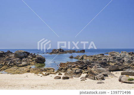 Praia de Con Negro and Praia da Poza beach, Province of Pontevedra, Galicia, Spain Praia de Con Negro and Praia da Poza beach, Province of Pontevedra, Galicia, Spain 139771496