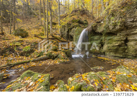 Hajsky waterfall, National Park Slovak Kras, Slovakia Hajsky waterfall, National Park Slovak Kras, Slovakia 139771629