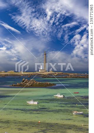 Virgin Island Lighthouse (Phare de Lile Vierge), Plouguerneau, Finistere, Brittany, France Virgin Island Lighthouse (Phare de Lile Vierge), Plouguerneau, Finistere, Brittany, France 139771965