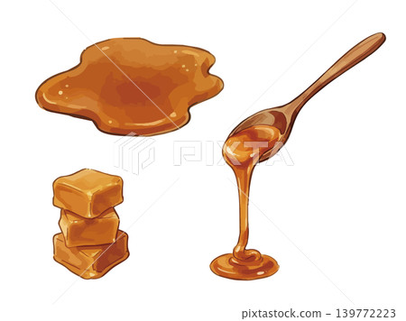 Caramel illustrations Caramel illustrations 139772223