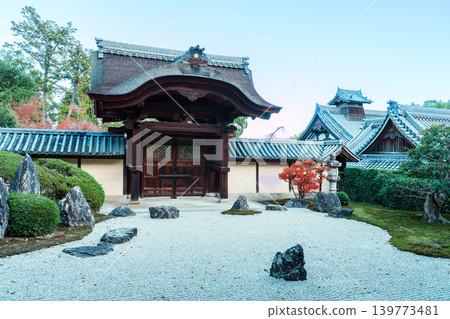 Autumn at Komyoji Temple: Shigaraki Garden and Imperial Messenger Gate Autumn at Komyoji Temple: Shigaraki Garden and Imperial Messenger Gate 139773481