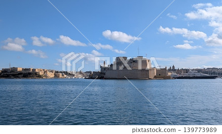 View of the Grand Harbour with skyline of the island View of the Grand Harbour with skyline of the island 139773989