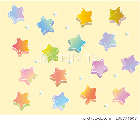 colorful star background material 139774608