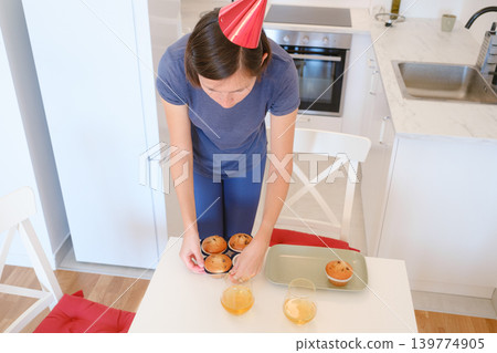 Happy Birthday at Home concept. Happy Birthday at Home concept. 139774905