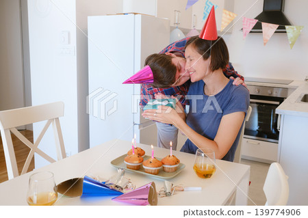 Happy Birthday at Home concept. Happy Birthday at Home concept. 139774906