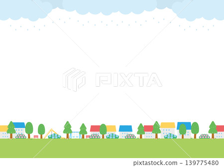 背景素材 - 雨季郊區景象 2026-3 Bek 139775480