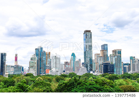 曼谷鬱鬱蔥蔥的城市景觀 139775486