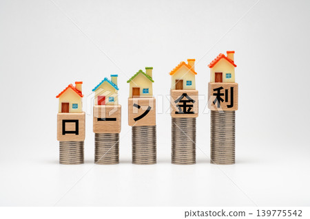 Image of rising mortgage interest rates Image of rising mortgage interest rates 139775542
