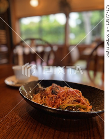 Cafe-style tomato sauce pasta Cafe-style tomato sauce pasta 139777178