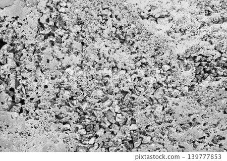 Stone Texture or Background in monochrome. Black and white. 139777853