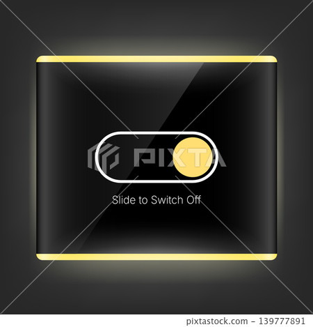 Modern Interactive Touchscreen Switch Button Technology Interface 139777891