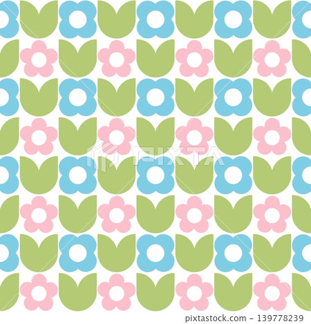 Soft pastel flowers digital paper Soft pastel flowers digital paper 139778239
