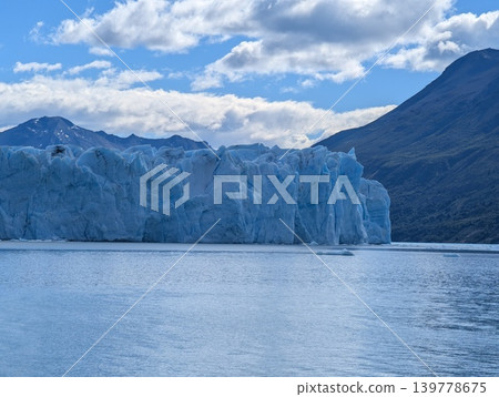 Wide Panorama of Perito Moreno Glacier and Patagonian Mountains Wide Panorama of Perito Moreno Glacier and Patagonian Mountains 139778675