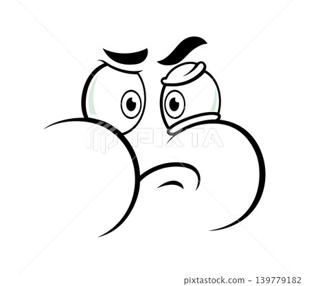 Angry cartoon face expression with puffed cheeks and furrowed brows conveying frustration and stubbornness. Funny comic character emotion and emoji with wide eyes and scowling mouth for chat messages Angry cartoon face expression with puffed cheeks and furrowed brows conveying frustration and stubbornness. Funny comic character emotion and emoji with wide eyes and scowling mouth for chat messages 139779182