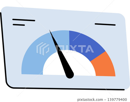 Speedometer gauge on screen words vector illustration. Performance tracking, business analytics, credit score, seo optimization, data measurement, progress monitoring. Dial indicator on dashboard Speedometer gauge on screen words vector illustration. Performance tracking, business analytics, credit score, seo optimization, data measurement, progress monitoring. Dial indicator on dashboard 139779400