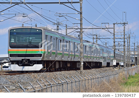 Tohoku Main Line, Kurihashi-Higashiwashimiya, JR East, E231 series 1000 series, U541 train (Oyama) 139780437