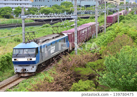 東海道本線、東高島~櫻木町、JR Freight、EF210-13(岡山) 東海道本線、東高島~櫻木町、JR Freight、EF210-13(岡山) 139780475
