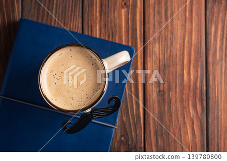 Mustache mug coffee book celebrating a special dad 139780800