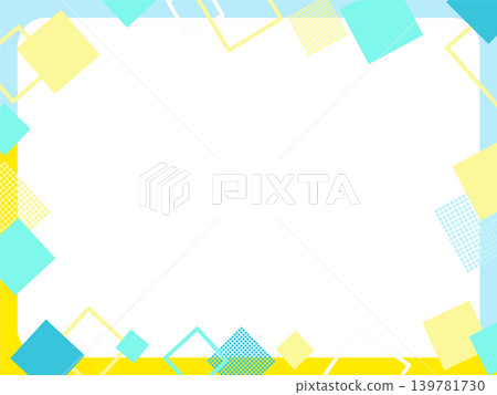Illustration material of a square geometric pattern frame Illustration material of a square geometric pattern frame 139781730