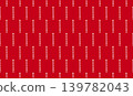 Hand-drawn style vertical dot seamless pattern (white on red background) - background material 139782043