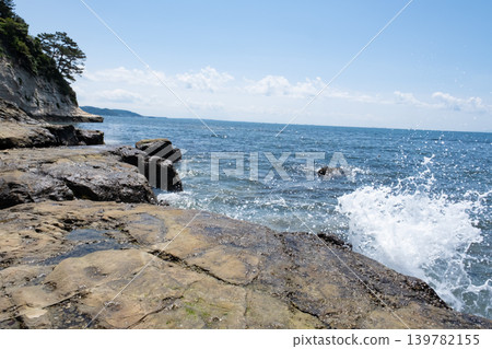 A view of the sea from Inamuragasaki in Kamakura City. A view of the sea from Inamuragasaki in Kamakura City. 139782155