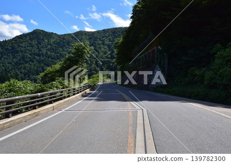 Mountain road Shonai, Yamagata Prefecture Mountain road Shonai, Yamagata Prefecture 139782300