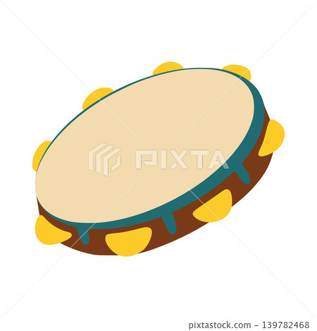 Tambourine musical instrument playing rhythm and sound Tambourine musical instrument playing rhythm and sound 139782468