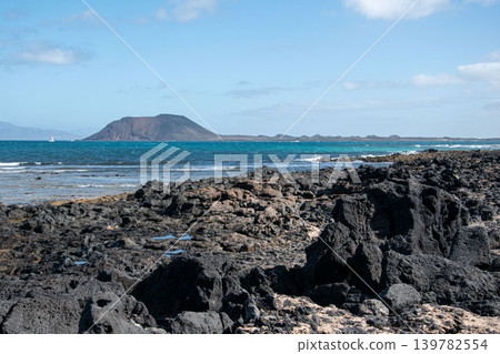 Remote Island Surrounded by Vast Atlantic Ocean Waters Remote Island Surrounded by Vast Atlantic Ocean Waters 139782554