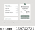 Light Mode Payment Successful Interface for Tablet or Laptop 139782721
