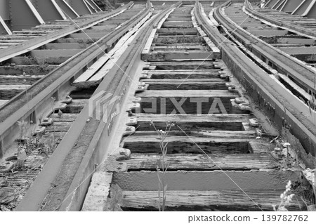 Rails of the movable bridge of the preserved Seikan Ferry Rails of the movable bridge of the preserved Seikan Ferry 139782762