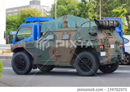 Light armored vehicle during driver training 139782973