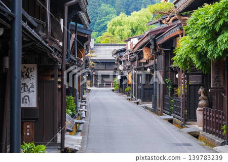 飛Tak高山的老城鎮景觀 139783239