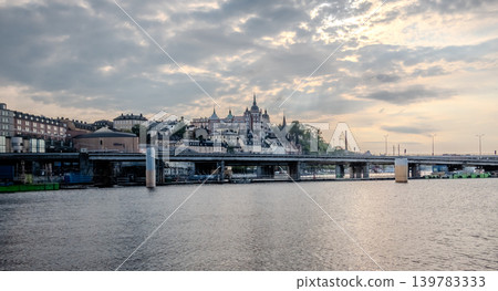 Stockholm Sweden Waterfront Skyline with Historic Buildings Bridges and Calm Water Stockholm Sweden Waterfront Skyline with Historic Buildings Bridges and Calm Water 139783333
