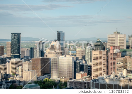 Montreal Canada Skyline with Downtown High Rise Buildings and Urban Density Montreal Canada Skyline with Downtown High Rise Buildings and Urban Density 139783352