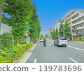 A major road in Tokyo. Illustrated style. Color halftone. 139783696