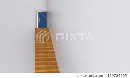 Climbing long stairs Climbing stairs aiming for a goal CG image that can be used in various situations Climbing long stairs Climbing stairs aiming for a goal CG image that can be used in various situations 139784305
