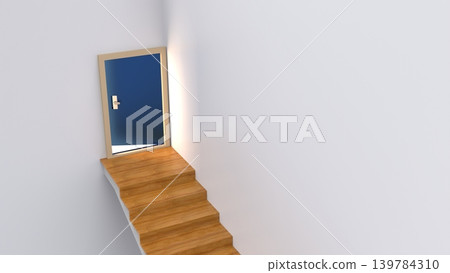 Climbing long stairs Climbing stairs aiming for a goal CG image that can be used in various situations Climbing long stairs Climbing stairs aiming for a goal CG image that can be used in various situations 139784310
