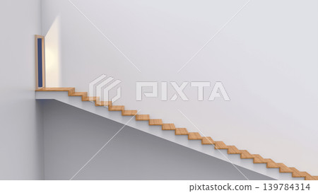 Climbing long stairs Climbing stairs aiming for a goal CG image that can be used in various situations Climbing long stairs Climbing stairs aiming for a goal CG image that can be used in various situations 139784314