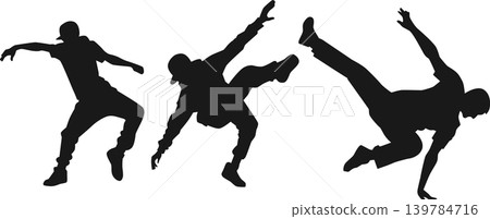 break dance silhouette set 139784716