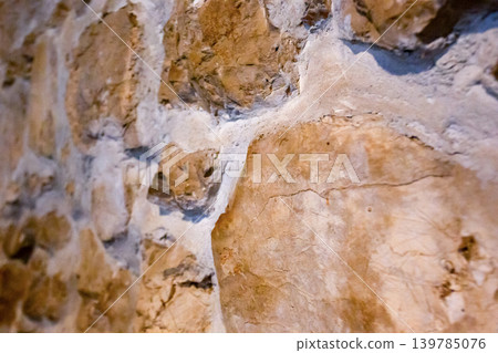 The texture of traditional earthen walls mixed with wool. 139785076