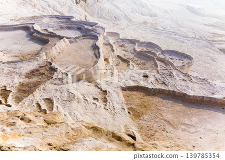 Travertine terraces at Pamukkale Travertine terraces at Pamukkale 139785354