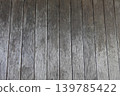 Background texture material of a wall lined with old gray wooden planks. 139785422
