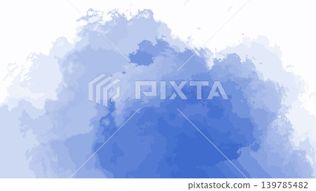 Light blue watercolor paint splatter on white background. Abstract fluid brush texture for artistic designs. Light blue watercolor paint splatter on white background. Abstract fluid brush texture for artistic designs. 139785482