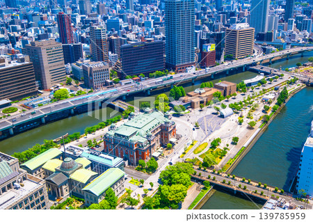 中之島和大阪的城市景觀 中之島和大阪的城市景觀 139785959